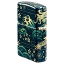 Зажигалка ZIPPO Восточный мотив с покрытием Искусственно состаренная латунь на 540 | Eastern 540 Tumbled Brass, латунь/сталь, зеленая, 38x13x57 мм для нанесения логотипа