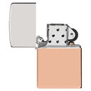 Зажигалка ZIPPO с двойным металлическим покрытием | Bimetal, медь/латунь/сталь, медная, 38x13x57 мм для нанесения логотипа