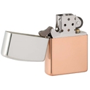 Зажигалка ZIPPO с двойным металлическим покрытием | Bimetal, медь/латунь/сталь, медная, 38x13x57 мм для нанесения логотипа