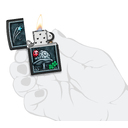 Зажигалка ZIPPO Божья коровка с черным матовым покрытием | Ladybug Design Black Matte, латунь/сталь, черная, матовая, 38x13x57 мм для нанесения логотипа