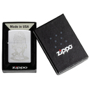 Зажигалка ZIPPO Старомодный танец с покрытием сатинированный хром | Vintage Dance Satin Chrome, латунь/сталь, серебристая, 38x13x57 мм для нанесения логотипа