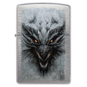 Зажигалка ZIPPO Дракон с узором переплетение | Dragon Design Linen Weave, латунь/сталь, серебристая, 38x13x57 мм для нанесения логотипа