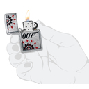Зажигалка ZIPPO Джеймс Бонд с покрытием матовый хром | James Bond™ Brushed Chrome, латунь/сталь, серебристая, 38x13x57 мм для нанесения логотипа