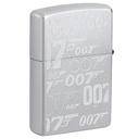 Зажигалка ZIPPO Джеймс Бонд с покрытием сатинированный хром | James Bond™ Satin Chrome, латунь/сталь, серебристая, 38x13x57 мм для нанесения логотипа