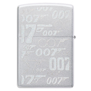 Зажигалка ZIPPO Джеймс Бонд с покрытием сатинированный хром | James Bond™ Satin Chrome, латунь/сталь, серебристая, 38x13x57 мм для нанесения логотипа