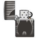 Зажигалка ZIPPO Пламя с черным глянцевым покрытием | Zippo Design High Polish Black, латунь/сталь, черная, глянцевая, 38x13x57 мм для нанесения логотипа