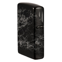 Зажигалка ZIPPO Пламя с черным глянцевым покрытием | Zippo Design High Polish Black, латунь/сталь, черная, глянцевая, 38x13x57 мм для нанесения логотипа