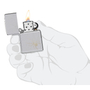 Зажигалка ZIPPO Паук с покрытием Глянцевый хром | Spider Design High Polish Chrome, латунь/сталь, серебристая, 38x13x57 мм для нанесения логотипа