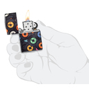 Зажигалка ZIPPO Виниловые пластинки с матовым покрытием на 540 | Records Design 540 Matte, латунь/сталь, черная, 38x13x57 мм для нанесения логотипа
