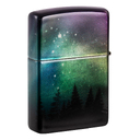 Зажигалка ZIPPO Красочное небо с покрытием Искусственно состаренный хром | Colorful Sky 540 Tumbled Chrome, латунь/сталь, разноцветная, 38x13x57 мм для нанесения логотипа