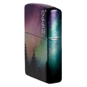 Зажигалка ZIPPO Красочное небо с покрытием Искусственно состаренный хром | Colorful Sky 540 Tumbled Chrome, латунь/сталь, разноцветная, 38x13x57 мм для нанесения логотипа