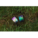 Зажигалка ZIPPO Красочное небо с покрытием Искусственно состаренный хром | Colorful Sky 540 Tumbled Chrome, латунь/сталь, разноцветная, 38x13x57 мм для нанесения логотипа