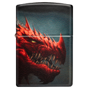 Зажигалка ZIPPO Дракон с матовым покрытием на 540 | Dragon Design 540 Matte, латунь/сталь, черная, 38x13x57 мм для нанесения логотипа