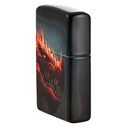 Зажигалка ZIPPO Дракон с матовым покрытием на 540 | Dragon Design 540 Matte, латунь/сталь, черная, 38x13x57 мм для нанесения логотипа