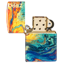 Зажигалка ZIPPO Цветная с покрытием Искусственно состаренная латунь на 540 | Colorful Design 540 Tumbled Brass, латунь/сталь, разноцветная, 38x13x57мм для нанесения логотипа