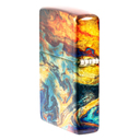 Зажигалка ZIPPO Цветная с покрытием Искусственно состаренная латунь на 540 | Colorful Design 540 Tumbled Brass, латунь/сталь, разноцветная, 38x13x57мм для нанесения логотипа
