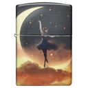 Зажигалка ZIPPO Мифология с покрытием, светящимся в темноте зеленым | Mythological Glow In The Dark Green, латунь/сталь, черная, 38x13x57 мм для нанесения логотипа