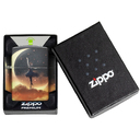 Зажигалка ZIPPO Мифология с покрытием, светящимся в темноте зеленым | Mythological Glow In The Dark Green, латунь/сталь, черная, 38x13x57 мм для нанесения логотипа