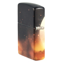 Зажигалка ZIPPO Мифология с покрытием, светящимся в темноте зеленым | Mythological Glow In The Dark Green, латунь/сталь, черная, 38x13x57 мм для нанесения логотипа