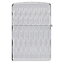 Зажигалка ZIPPO Armor® Пламя с покрытием Глянцевый хром | Flame Design High Polish Chrome, латунь/сталь, серебристая, 38x13x57 мм для нанесения логотипа