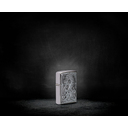 Зажигалка ZIPPO классическая с покрытием матовый хром | Classic Brushed Chrome, латунь/сталь, серебристая, 38x13x57 мм для нанесения логотипа