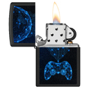 Зажигалка ZIPPO Игровая приставка с черным матовым покрытием | Gaming Black Matte, латунь/сталь, черная, матовая, 38x13x57 мм для нанесения логотипа