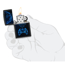 Зажигалка ZIPPO Игровая приставка с черным матовым покрытием | Gaming Black Matte, латунь/сталь, черная, матовая, 38x13x57 мм для нанесения логотипа