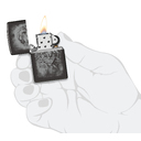 Зажигалка ZIPPO Клоун с черным глянцевым покрытием | Clown High Polish Black, латунь/сталь, черная, глянцевая, 38x13x57 мм для нанесения логотипа