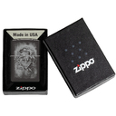 Зажигалка ZIPPO Клоун с черным глянцевым покрытием | Clown High Polish Black, латунь/сталь, черная, глянцевая, 38x13x57 мм для нанесения логотипа