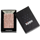 Зажигалка ZIPPO Armor® Сердца с покрытием розовое золото | Hearts Rose Gold, латунь/сталь, розовое золото, 38x13x57 мм для нанесения логотипа