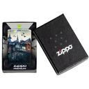 Зажигалка ZIPPO Дом с привидениями с матовым покрытием на 540 | Horror House 540 Matte, латунь/сталь, белая, 38x13x57 мм для нанесения логотипа