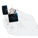 Зажигалка ZIPPO Оборотень с матовым покрытием на 540 | Horror Wolf 540 Matte, латунь/сталь, черная, 38x13x57 мм для нанесения логотипа