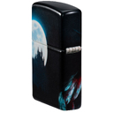 Зажигалка ZIPPO Оборотень с матовым покрытием на 540 | Horror Wolf 540 Matte, латунь/сталь, черная, 38x13x57 мм для нанесения логотипа