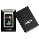 Зажигалка ZIPPO Красотка с покрытием сатинированный хром | Cool Chick Satin Chrome, латунь/сталь, серебристая, 38x13x57 мм для нанесения логотипа