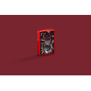 Зажигалка ZIPPO Дракон и тигр с металлизированным красным покрытием | Dragon Tiger Design Metallic Red, латунь/сталь, красная, 38x13x57 мм для нанесения логотипа