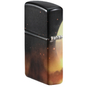 Зажигалка ZIPPO Дракон с покрытием, светящимся в темноте зеленым | Dragon Design Glow In The Dark Green, латунь/сталь, черная, 38x13x57 мм для нанесения логотипа
