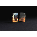 Зажигалка ZIPPO Дракон с покрытием, светящимся в темноте зеленым | Dragon Design Glow In The Dark Green, латунь/сталь, черная, 38x13x57 мм для нанесения логотипа