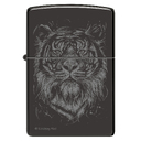 Зажигалка ZIPPO Большая кошка с черным глянцевым покрытием | Big Cat High Polish Black, латунь/сталь, черная, глянцевая, 38x13x57 мм для нанесения логотипа