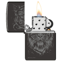 Зажигалка ZIPPO Большая кошка с черным глянцевым покрытием | Big Cat High Polish Black, латунь/сталь, черная, глянцевая, 38x13x57 мм для нанесения логотипа