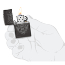 Зажигалка ZIPPO Большая кошка с черным глянцевым покрытием | Big Cat High Polish Black, латунь/сталь, черная, глянцевая, 38x13x57 мм для нанесения логотипа