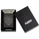 Зажигалка ZIPPO Большая кошка с черным глянцевым покрытием | Big Cat High Polish Black, латунь/сталь, черная, глянцевая, 38x13x57 мм для нанесения логотипа