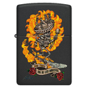 Зажигалка ZIPPO Рик Ритвельд с черным матовым покрытием | Rick Rietveld Black Matte, латунь/сталь, черная, матовая, 38x13x57 мм для нанесения логотипа
