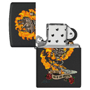 Зажигалка ZIPPO Рик Ритвельд с черным матовым покрытием | Rick Rietveld Black Matte, латунь/сталь, черная, матовая, 38x13x57 мм для нанесения логотипа