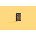 Зажигалка ZIPPO Элементы стихий с темно-синем матовым покрытием | Elements Design Navy Matte, латунь/сталь, синяя, матовая, 38x13x57 мм для нанесения логотипа