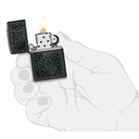 Зажигалка ZIPPO Узор с черным глянцевым покрытием | Pattern High Polish Black, латунь/сталь, черная, глянцевая, 38x13x57 мм для нанесения логотипа