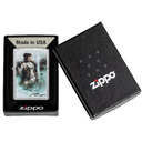 Зажигалка ZIPPO Луис Ройо с покрытием поцарапанный хром | Luis Royo Street Chrome, латунь/сталь, серебристая, 38x13x57 мм для нанесения логотипа
