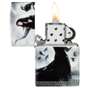 Зажигалка ZIPPO Мацци с матовым покрытием на 540 | Mazzi® 540 Matte, латунь/сталь, белая, 38x13x57 мм для нанесения логотипа