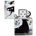Зажигалка ZIPPO Мацци с матовым покрытием на 540 | Mazzi® 540 Matte, латунь/сталь, белая, 38x13x57 мм для нанесения логотипа