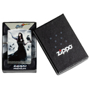 Зажигалка ZIPPO Мацци с матовым покрытием на 540 | Mazzi® 540 Matte, латунь/сталь, белая, 38x13x57 мм для нанесения логотипа