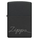 Зажигалка ZIPPO Традиционный дизайн с черным матовым покрытием | Zippo Design Black Matte, латунь/сталь, черная, матовая, 38x13x57 мм для нанесения логотипа